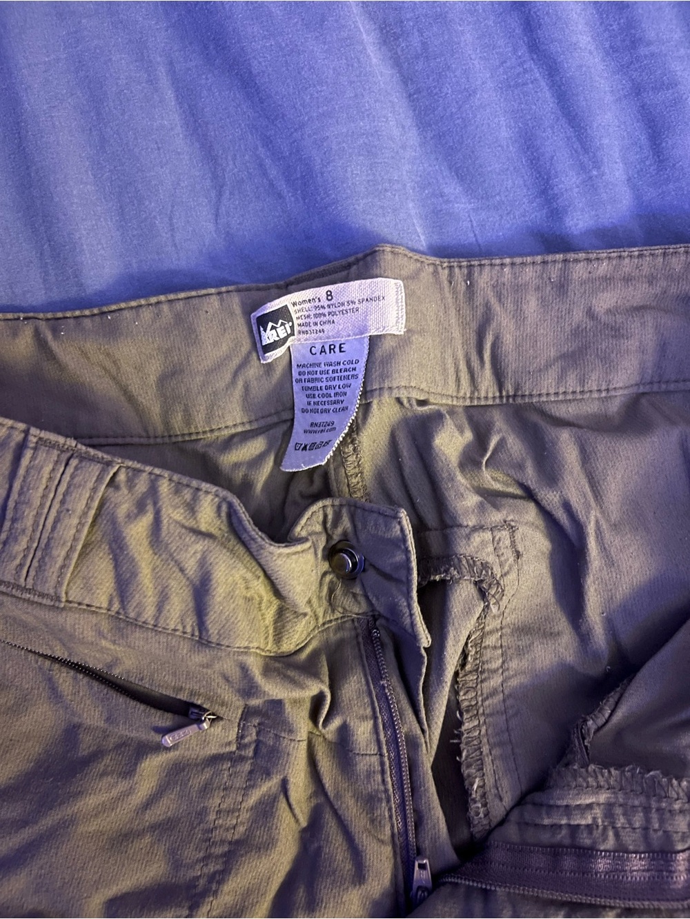 REI Brown Women's Outdoor Zip-off Pants